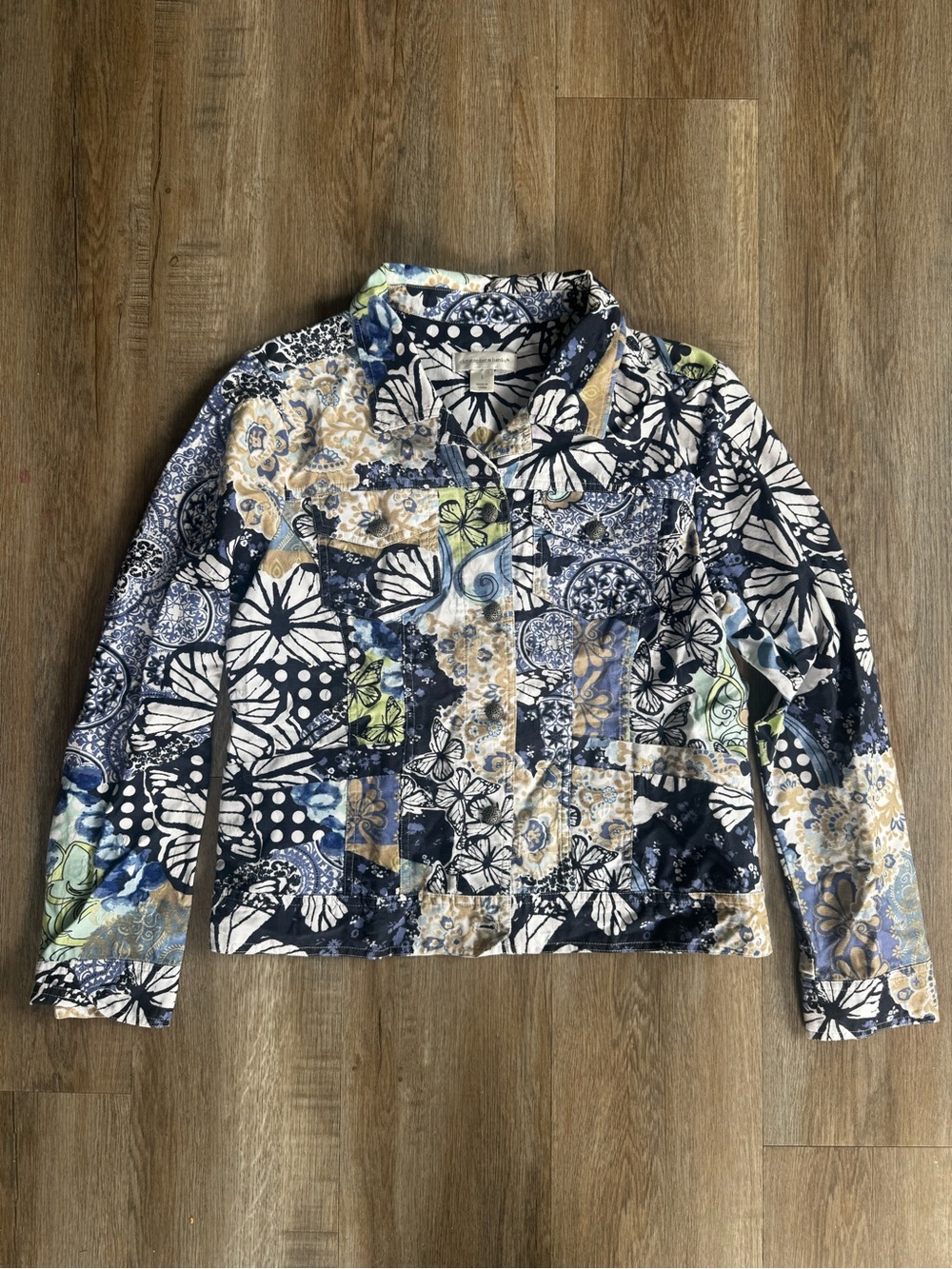 Christopher & Banks Floral Patchwork Jacket